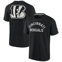 T-shirt unisexe Fanatics noir Cincinnati Bengals Elements super doux à manches courtes