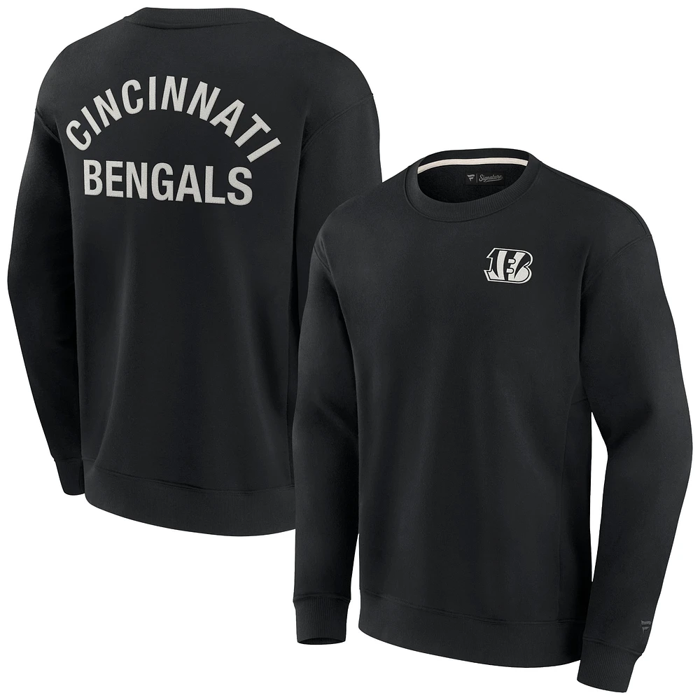 Sweat-shirt unisexe Fanatics noir Cincinnati Bengals super doux