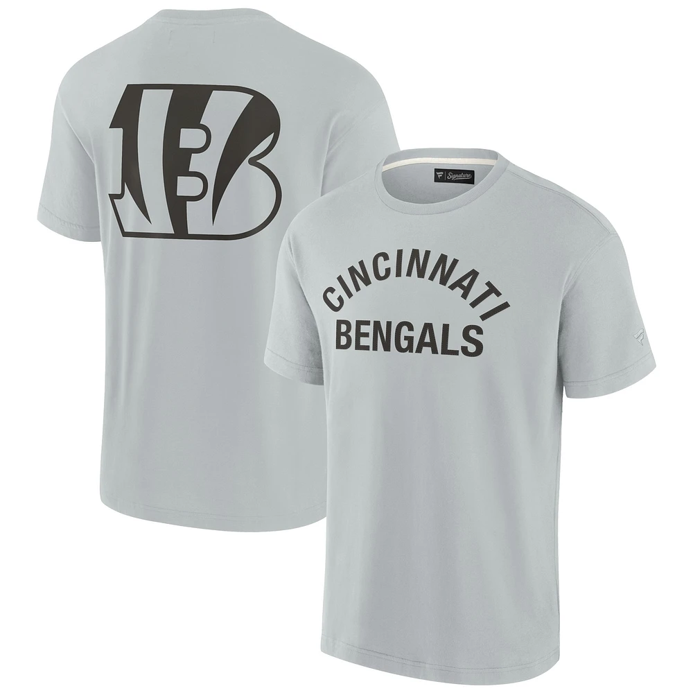 T-shirt unisexe Fanatics gris Cincinnati Bengals Elements super doux à manches courtes