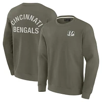Unisex Fanatics Olive Cincinnati Bengals Elements Super Soft Pullover Sweatshirt
