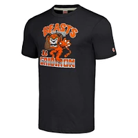 T-shirt à trois mélanges unisexe Hommage Charcoal Cincinnati Bengals Monstres du Gridiron Halloween