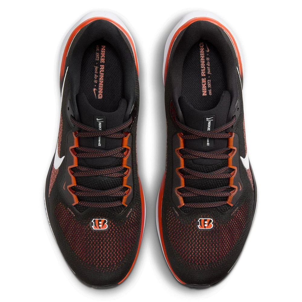 Chaussures de course unisexes Nike Zoom Pegasus 41 noires des Bengals Cincinnati