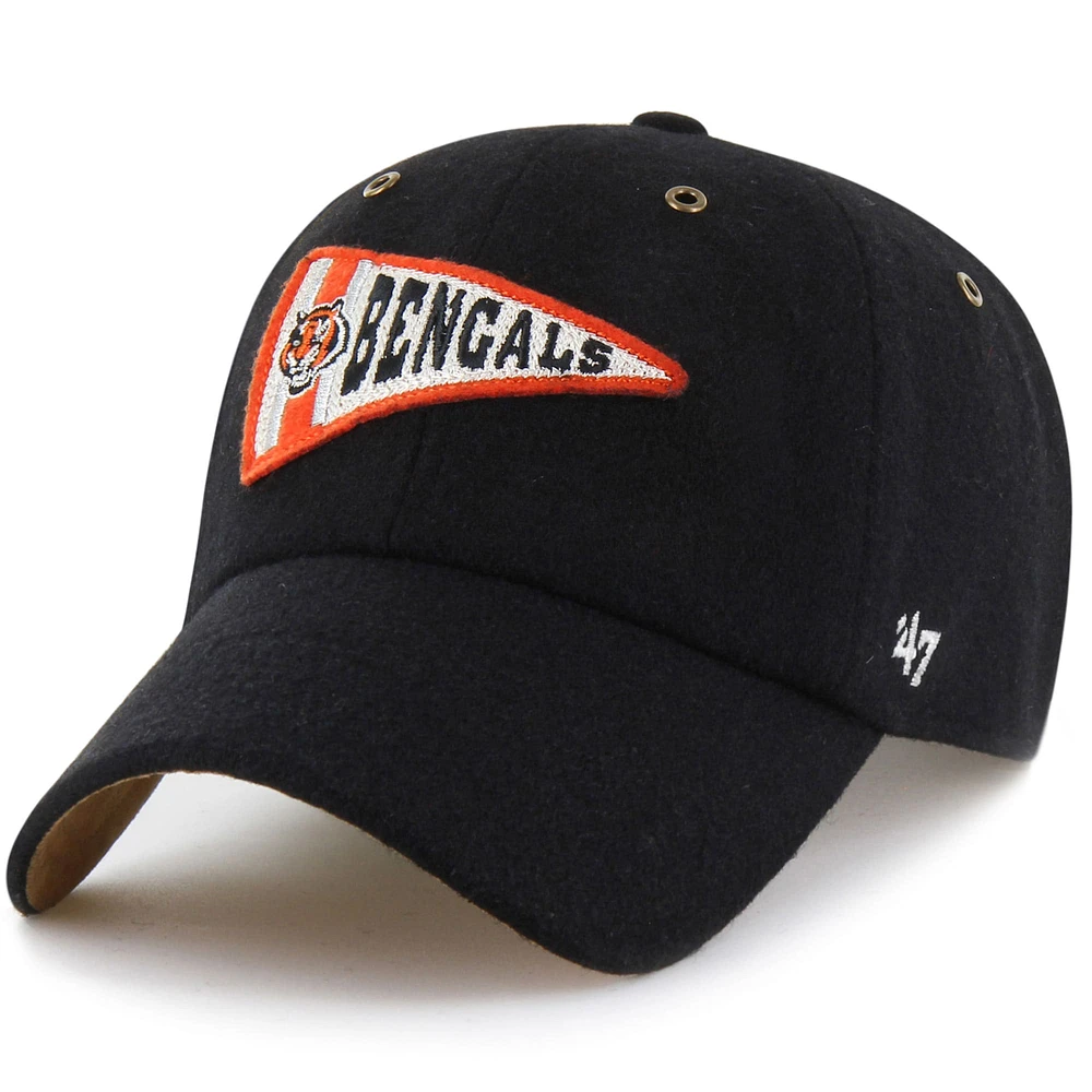 Unisex Stoney Clover Lane x '47 Black Cincinnati Bengals Field Goal Clean Up Adjustable Hat