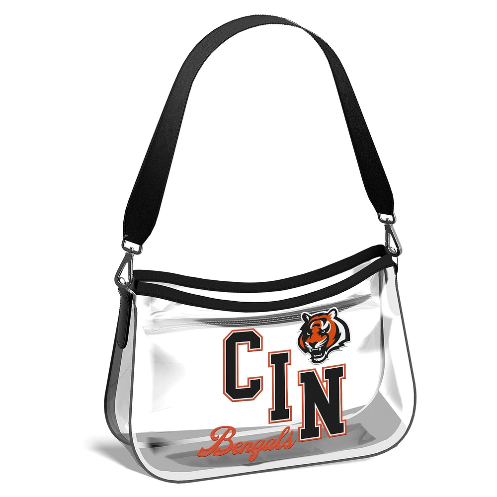 WEAR by Erin Andrews Cincinnati Bengals Clear Stadium Mini Purse