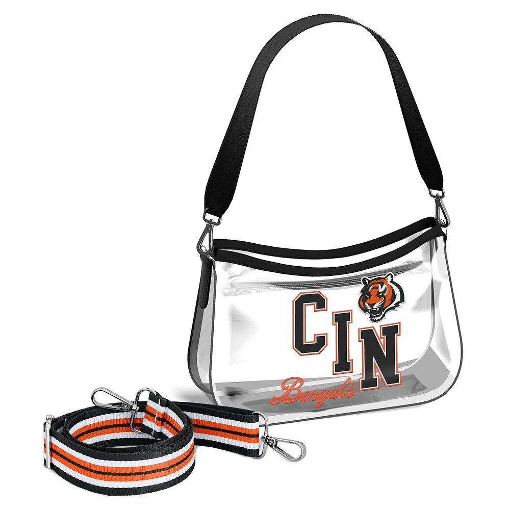 WEAR by Erin Andrews Cincinnati Bengals Clear Stadium Mini Purse