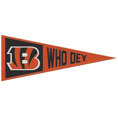 WinCraft Cincinnati Bengals 13'' x 32'' Slogan - Fanion