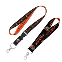 WinCraft Cincinnati Bengals 2-Pack Lanyard with Detachable Buckle & Key Strap Set