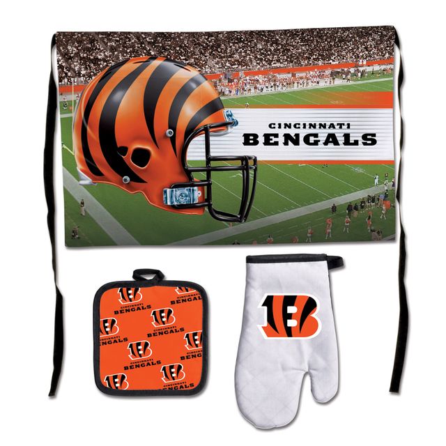 WinCraft Cincinnati Bengals Ensemble de barbecue 3 pièces