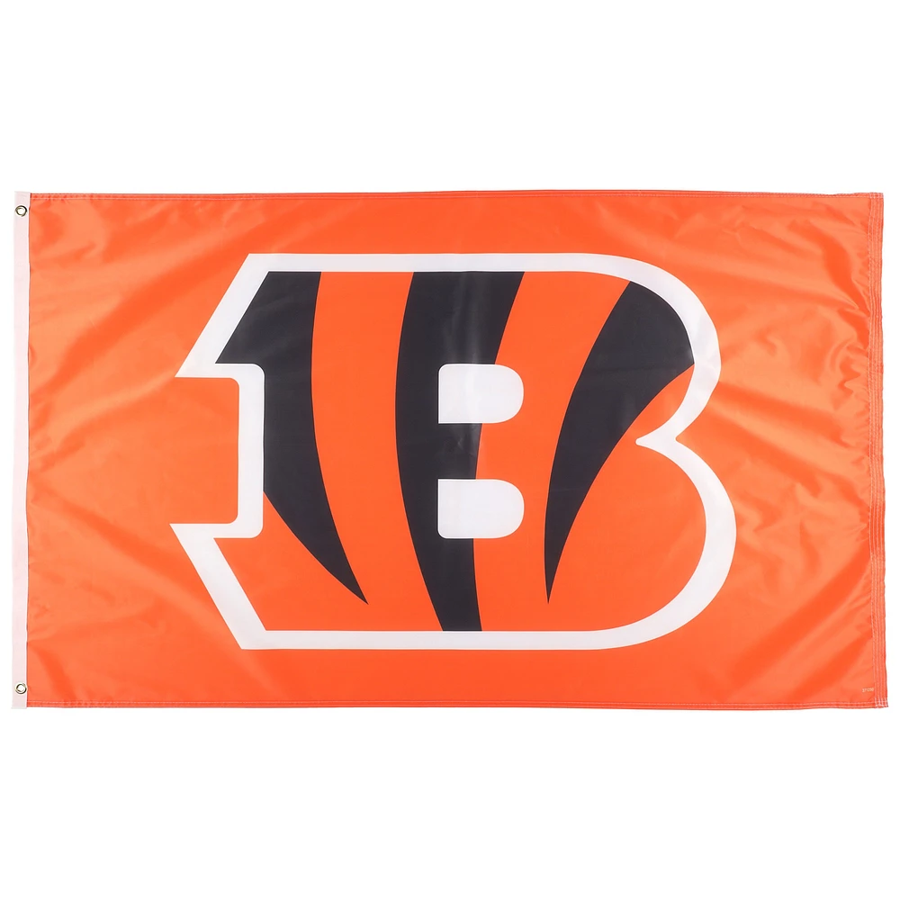 WinCraft Cincinnati Bengals Drapeau de luxe simple face 3 pi x 5 pi