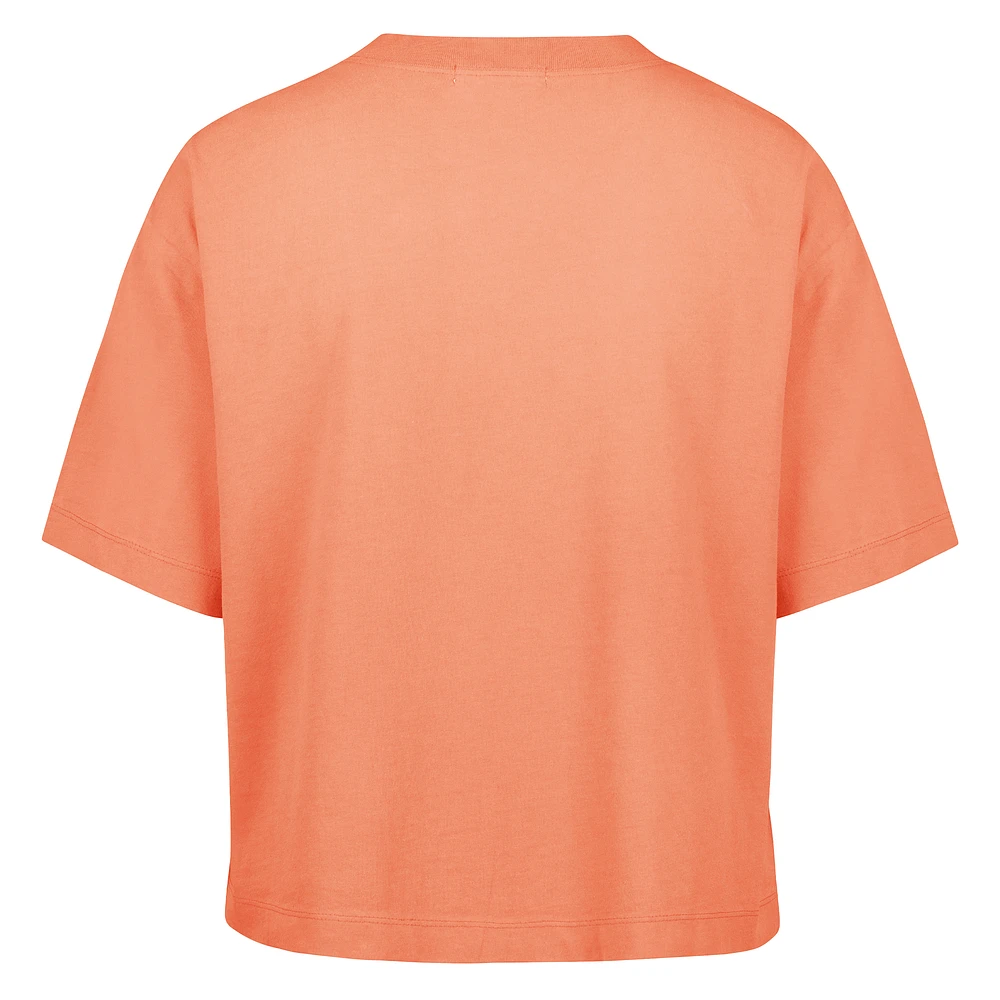Women's '47  Orange Cincinnati Bengals Florentina Montauk Cropped T-Shirt