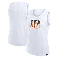 Women's Fanatics  White Cincinnati Bengals Slub Tank Top