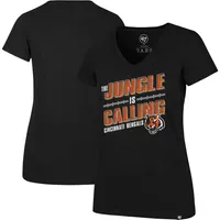 T-shirt à col en V régional Ultra Rival de l'équipe régionale des Bengals Cincinnati '47 pour femmes