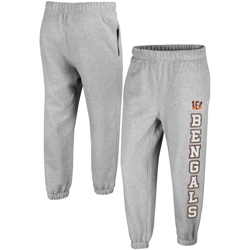 Women's '47 Gray Cincinnati Bengals Double Pro Harper Jogger Sweatpants