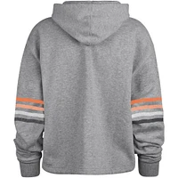 Women's '47 Heather Gray Cincinnati Bengals Upland Bennett Pullover Hoodie