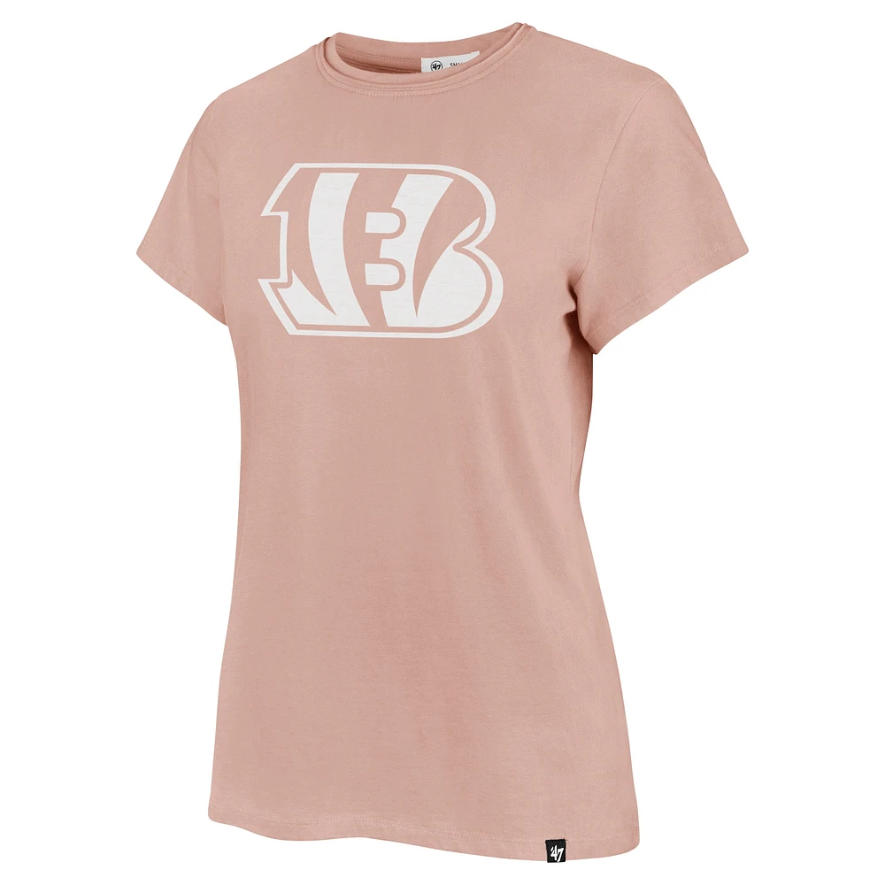 Women's '47  Light Pink Cincinnati Bengals Premier Frankie T-Shirt