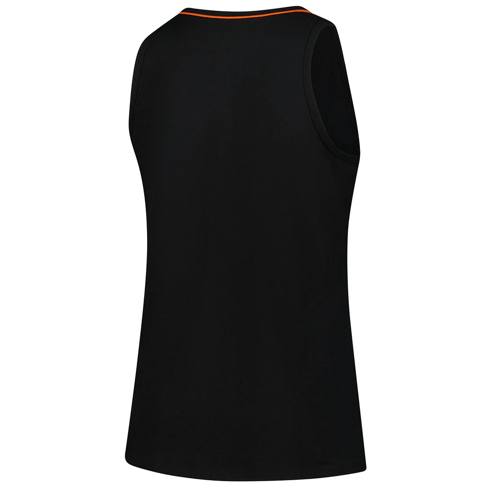 Women's Black Cincinnati Bengals Plus Stellar Win V-Neck Tank Top