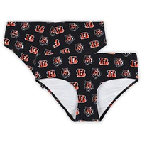 Women's Concepts Sport Black Cincinnati Bengals Record Allover Print Knit Panty