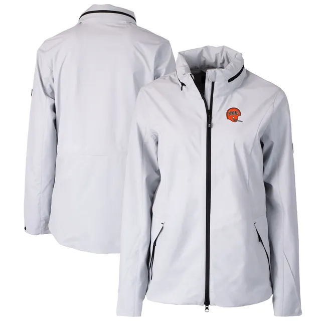 Cincinnati Bengals The Wild Collective Women's Color Block Full-Zip Puffer  Jacket - Orange/White