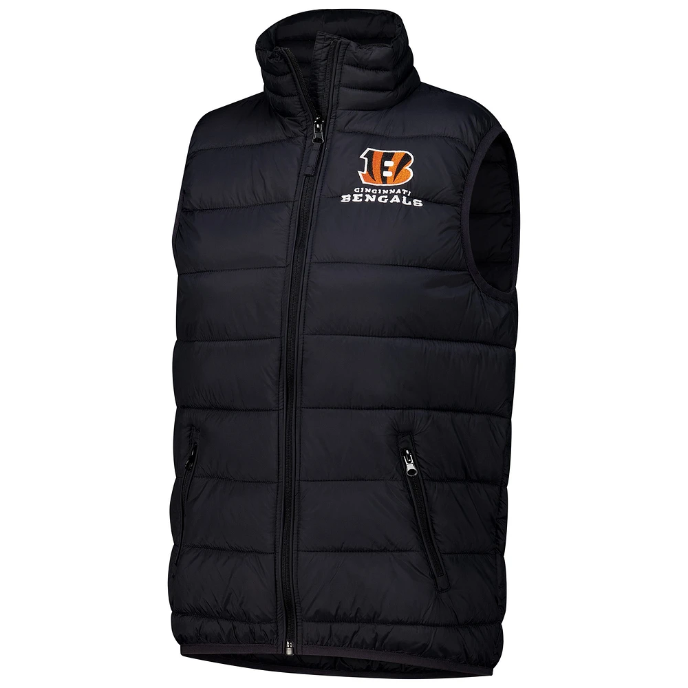 Women's  Dunbrooke Black Cincinnati Bengals Alberta Full-Zip Vest