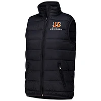 Women's  Dunbrooke Black Cincinnati Bengals Alberta Full-Zip Vest
