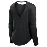Women's Fanatics Black Cincinnati Bengals Core Long Sleeve Fashion T-Shirt