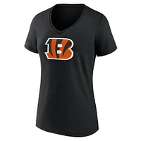 T-shirt noir à col en V pour la fête des mères Bengals de Cincinnati Fanatics femmes