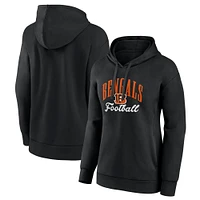 Sweat à capuche noir avec logo de l'équipe des Bengals Cincinnati Fanatics pour femmes