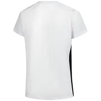 Women's Fanatics  White Cincinnati Bengals Plus Glitter Lace-Up V- Neck T-Shirt
