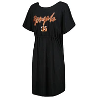 Women's G-III 4Her by Carl Banks Black Cincinnati Bengals Versus Swim Cover-Up