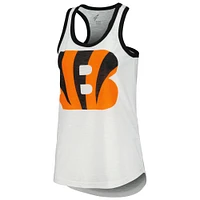 Women's G-III 4Her by Carl Banks White Cincinnati Bengals Tater Racerback Tank Top