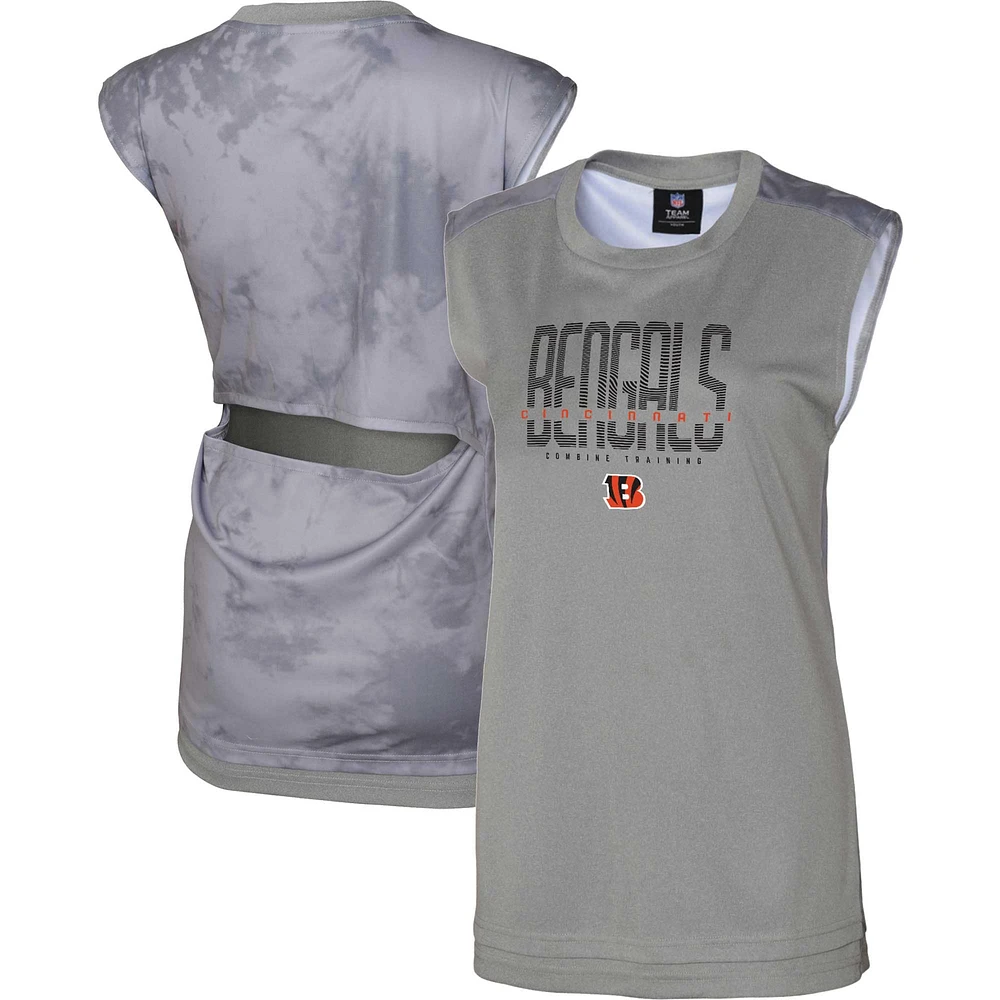 Women's Gray Cincinnati Bengals No Sweat Tank Top