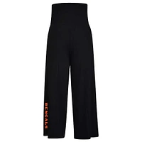 Women's Kiya Tomlin Black Cincinnati Bengals Culotte Lounge Pants