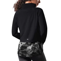 Veste de course à fermeture éclair intégrale MSX by Michael Strahan pour femmes, noire