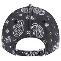 Casquette réglable noire à motif cachemire 9TWENTY des Bengals de Cincinnati New Era pour femme
