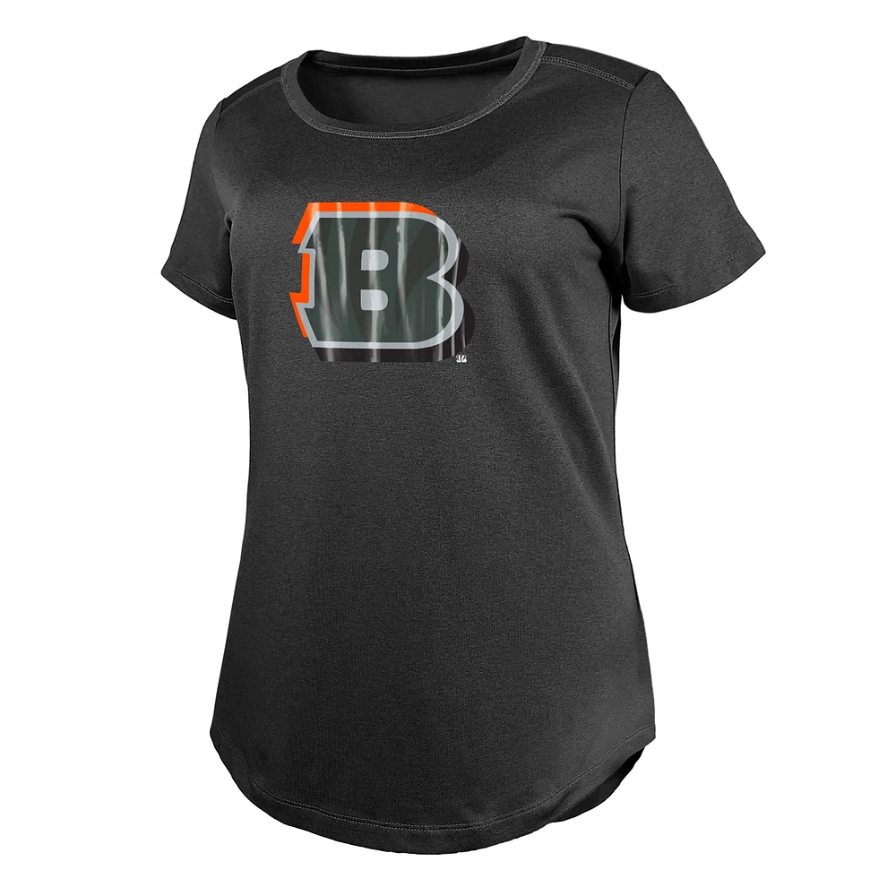 T-shirt New Era Charcoal Cincinnati Bengals 2024 NFL Draft pour femme