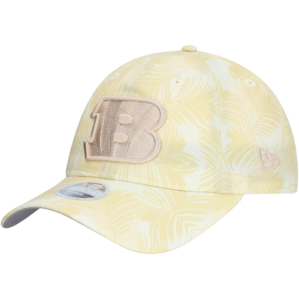 Casquette ajustable Frond 9TWENTY pour femme New Era, couleur crème