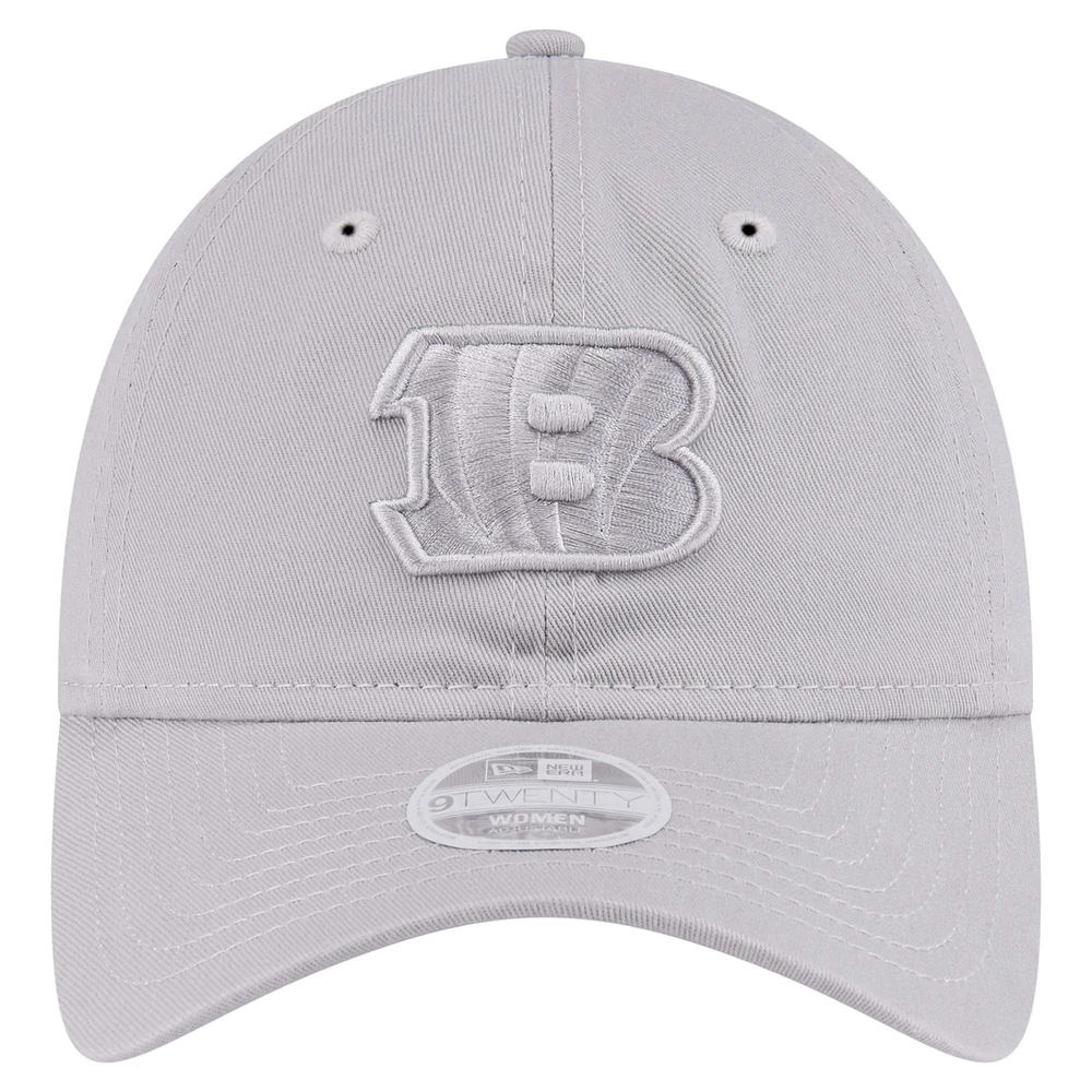 Women's New Era Gray Cincinnati Bengals Color Pack 9TWENTY Adjustable Hat