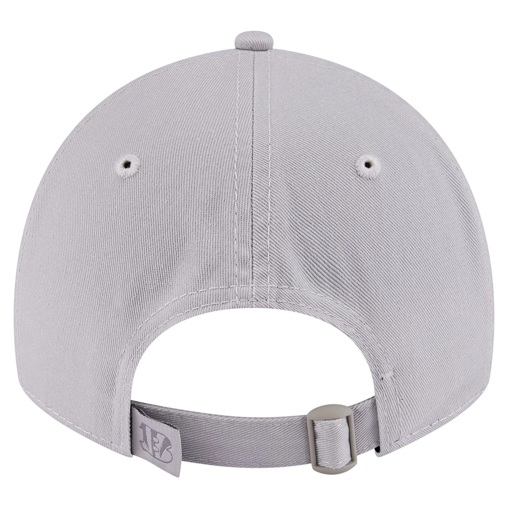 Women's New Era Gray Cincinnati Bengals Color Pack 9TWENTY Adjustable Hat