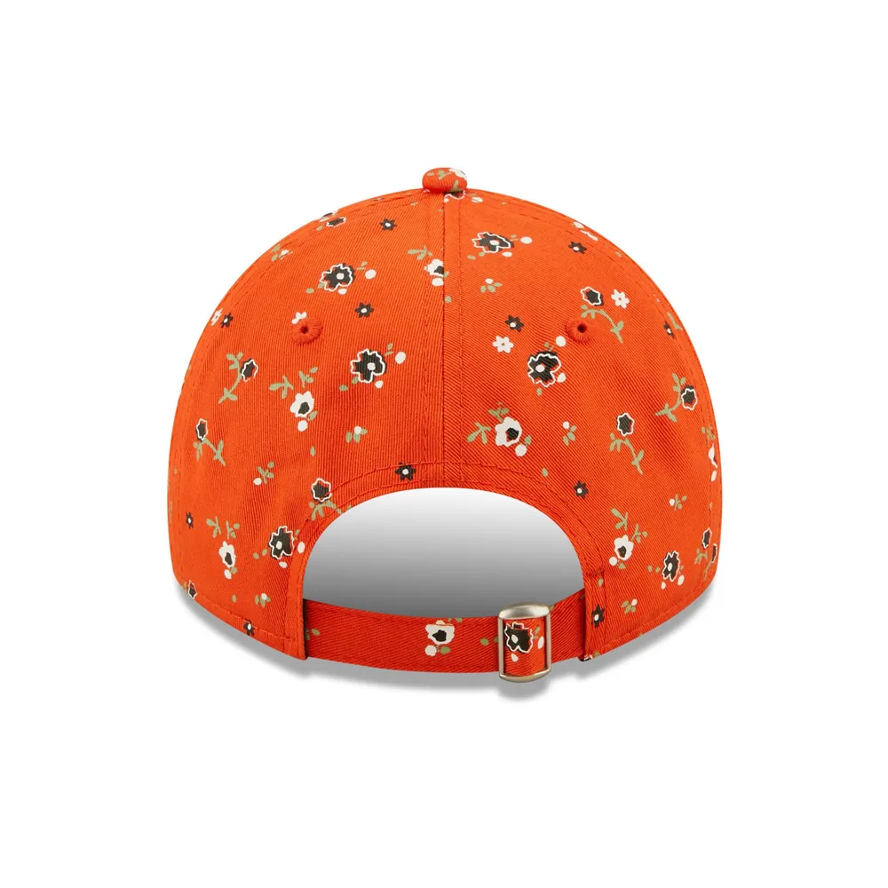 New Era Women's New Era Orange Cincinnati Bengals Logo Floral 9TWENTY -  Adjustable Hat