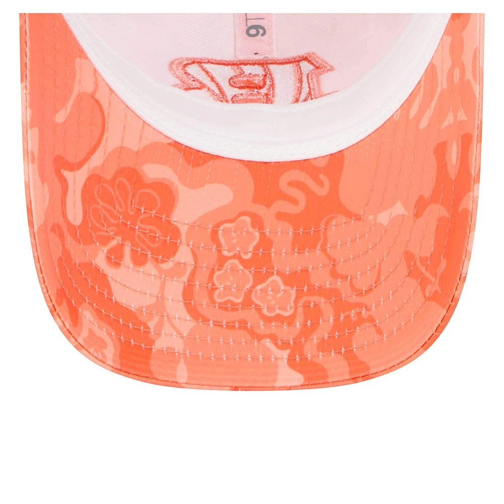 Casquette ajustable Trippy 9TWENTY orange Cincinnati Bengals de New Era pour femme