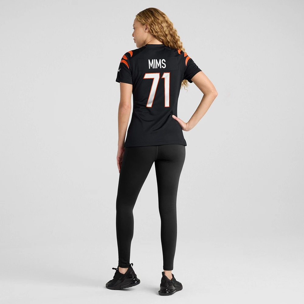 Maillot de match Nike Amarius Mims noir pour femme des Bengals Cincinnati