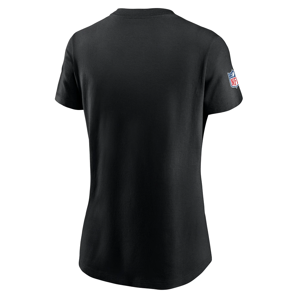 Women's Nike  Black Cincinnati Bengals 2024 NFL Crucial Catch Tri-Blend T-Shirt