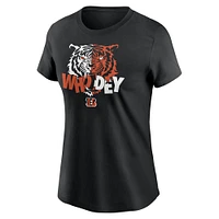 T-shirt Nike noir pour femme Cincinnati Bengals Hometown Local Pack