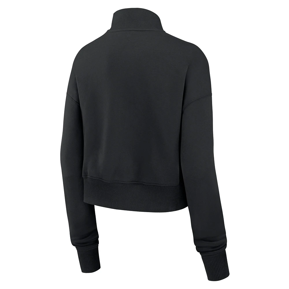 Women's Nike Black Cincinnati Bengals Rewind Phoenix Half-Zip Sweatshirt