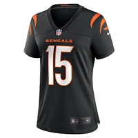 Women's Nike Charlie Jones  Black Cincinnati Bengals Team Game Jersey