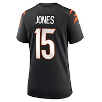 Women's Nike Charlie Jones  Black Cincinnati Bengals Team Game Jersey