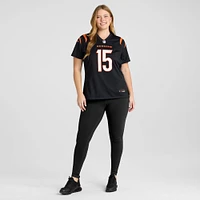 Women's Nike Charlie Jones  Black Cincinnati Bengals Team Game Jersey