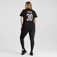 Women's Nike Chase Brown  Black Cincinnati Bengals Team Game Jersey