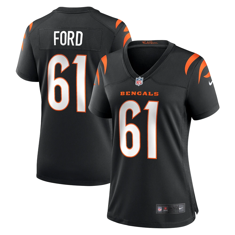 Maillot de match Nike Cody Ford des Bengals Cincinnati pour femme, noir