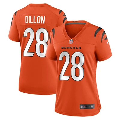 Maillot de match retraité Nike Corey Dillon orange pour femme des Bengals Cincinnati